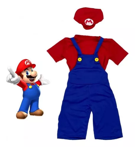 Fantasia Masculina Mario Montado no Yoshi Festa Halloween Carnaval