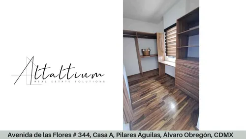 Casa En Venta Avenida De Las Flores # 344, Casa A, Pilares Águilas, Álvaro Obregón, Cdmx. Vg5-za