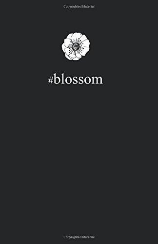 Blossom 55 X 85 Lined Poetry Journalnotebookdiary (black Cov