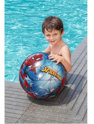 Imagen 7 de 10 de Bestway Pelota Inflable Spider-man 98002 Hombre Araña 51 Cm