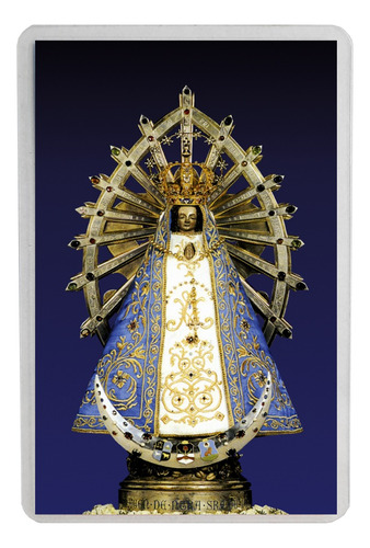 Estampa Plastificada Virgen De Luján X 5 Unidades