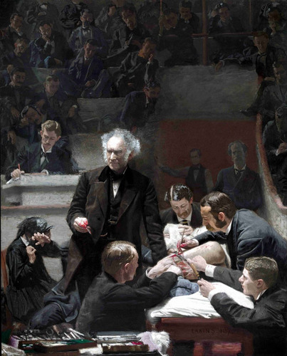 Lienzo Tela Canvas Arte La Clínica Gross 1875 Medicina