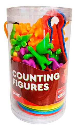 Contando figuras Dinossauro didático Contando o número de peças 56