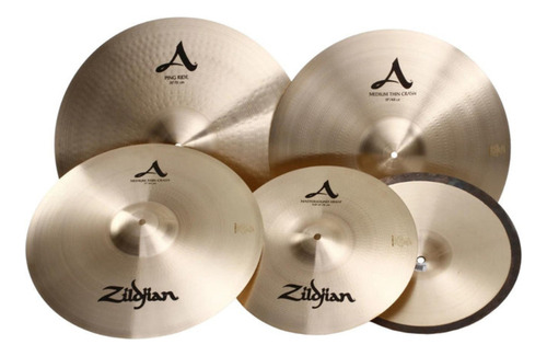 Kit De Pratos Zildjian A Series Rock Pack 14 17 19 20 A0801r