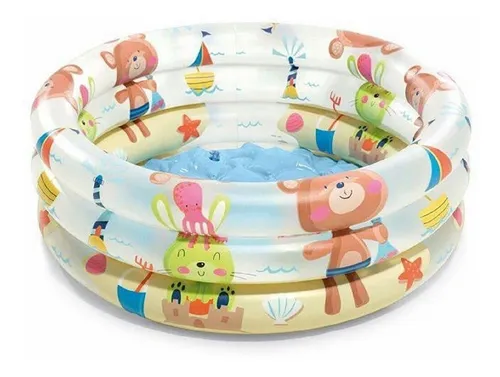 comprar Alberca inflable redonda Intex 57106 Oso de 61cm x 22cm 33L multicolor caja