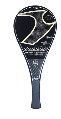 Paleta Dabber Black Edition Full Carbono + Cubre Grip 