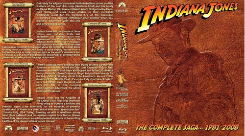 Indiana Jones Coleccion Blu Ray Oficial