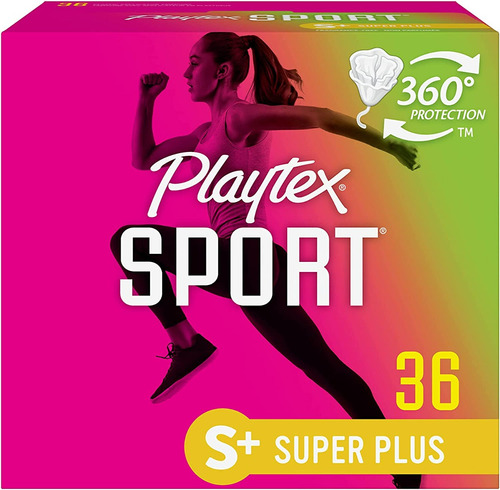 36 X Playtex Sport Tampones Super Plus Flex-fit Sin Perfume