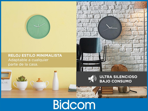 Imagen 3 de 8 de Reloj De Pared Moderno Minimalista Grande Clásico Gadnic