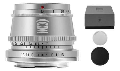 Ttartisan Aps-c 35 Mm F1.4 Para Fuji X Silver