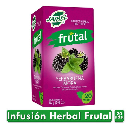 Aromatica Jaibel Frutal Yerbabuena - Mor - Kg a $19