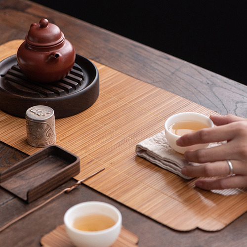 Set De Té Tejido A Mano Con Diseño Tradicional