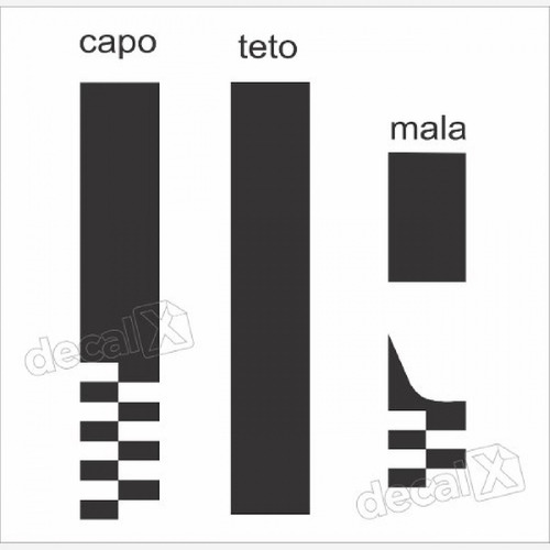 Kit Adesivo Capo, Teto E Mala Mercedes Classe A Imp1
