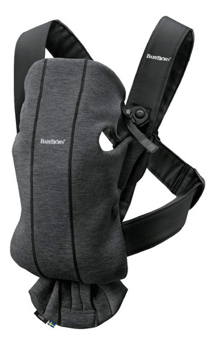 Babybjorn Portabebes Mini, Maillot 3d, Gris Carbon