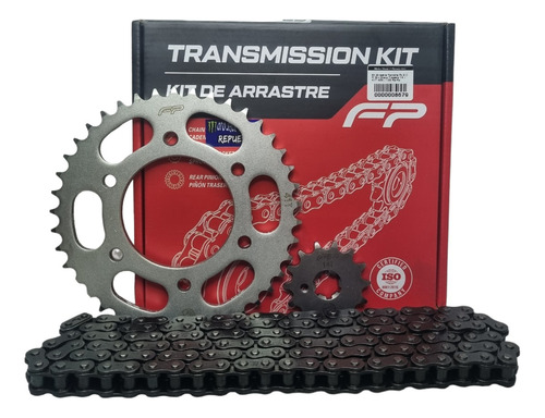 Kit Arrastre Yamaha Fz 2.0 Fi Sin Disco Trasero Fp