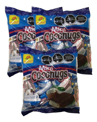 Mini Coconugs Dulce De Coco Chocolate 72 Pz 15 G C/u