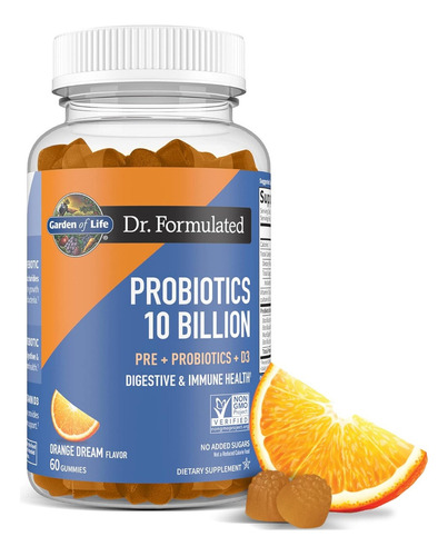 Probioticos 10 Billion Con D3 Garden Of Life 60 Gomitas