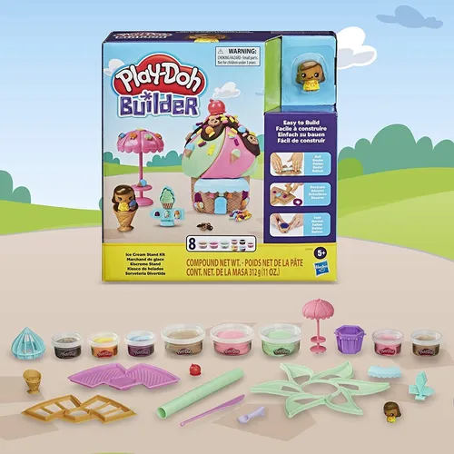 Jugar Doh Builder Hele Crek Stand Etey Kit De Construcc...