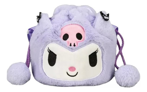 Bolso Infantil De Kuromi En Felpa 