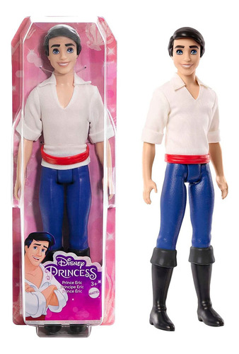 Boneco Da Disney Príncipe Eric Princesa Ariel Mattel