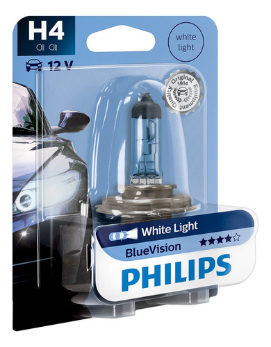 Ampolleta Philips Blue Visión H4 De 12v Y 60/55w
