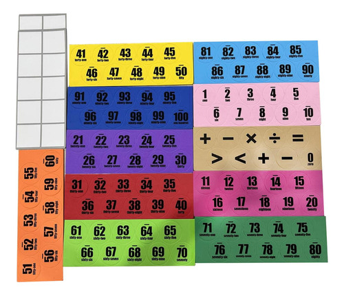 Juegos De Mesa Numéricos Del 1 Al 100, Material Didáctico,