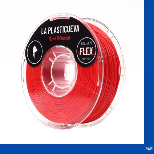 Filamento Para Impresora 3d Tpu Material Flexible 1kg 1.75 Flex Rojo