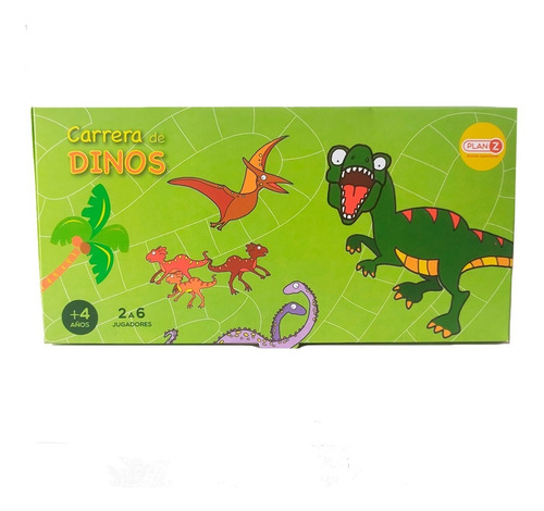 Imagen 1 de 10 de Juego Mesa Carrera Dinosaurio Infantil Didácticos Niños