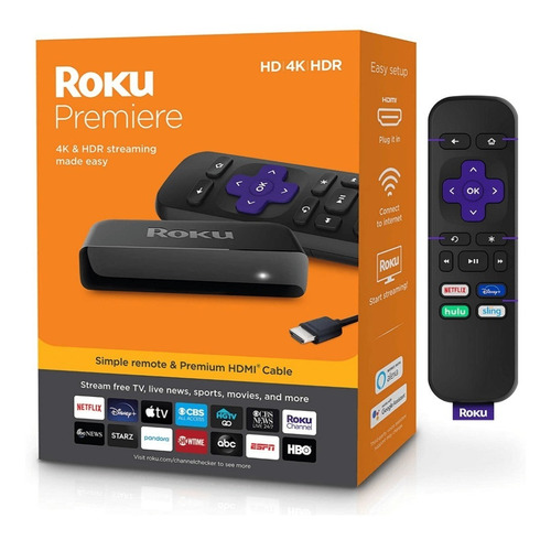 Imagen 2 de 3 de Roku Premiere Hd/4k/hdr Netflix Youtube Disney+ | Tienda
