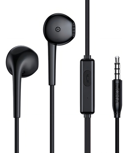 Manos Libres 3.5mm Audifonos Alambrico Con Microfono1hora Negro