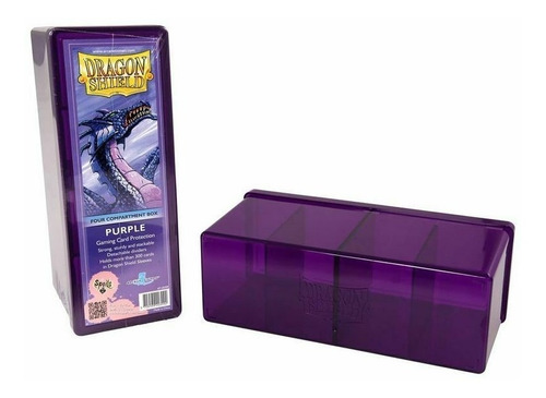 Caja 4 Compartimientos Dragon Shield Purpura
