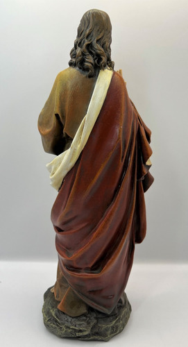 Escultura Sagrado Corazón De Jesus 26cms Dari & Alice Color Blanco
