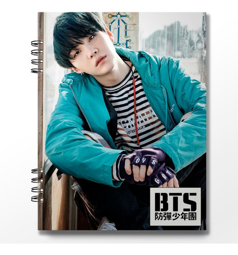 Imagen 7 de 7 de Cuaderno Carta Bts X 100 Hojas Tapa Dura