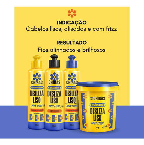 Shampoo Chikas Desliza Liso - 300ml