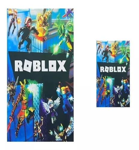 Kit 1 Toalha De Banho Roblox + 1 Toalha De Rosto