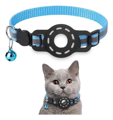 Funda De Airtag Con Collar Antipérdida Para Localizar Gato