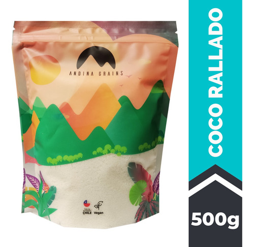 Coco Rallado Sin Azucar 500 G Andina Grains