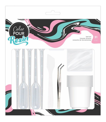 Imagen 1 de 3 de Kit De Accesorios Para Aplicación De Resina Color Pour