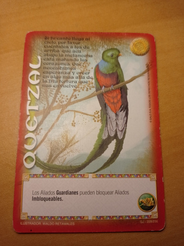 Quetzal. Carta Myl. Guerrero Jaguar. Salo