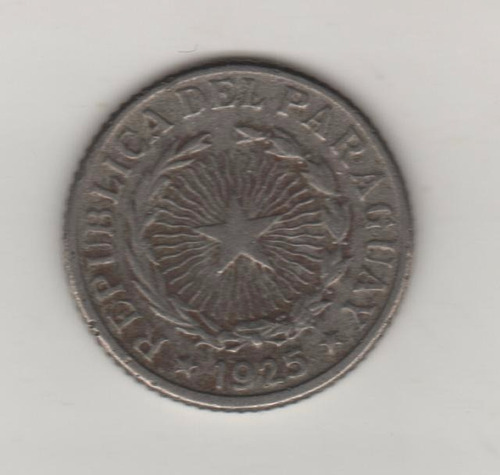 Paraguay Escasa Moneda De 1 Peso Año 1925 Km 13 - Vf-