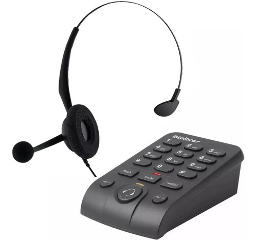 Imagem 1 de 4 de Headset Telefone Intelbras Hsb50 Telemarketing - Atendimento