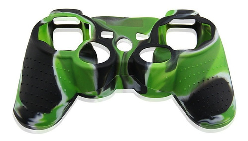 Funda Protector Silicona Joystick Mando Ps3 Verde Camuflado