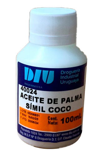 Aceite De Coco Simil 100cc - Diu