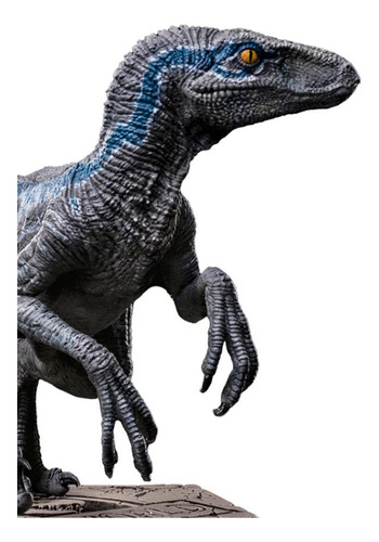 Estátua Velociraptor Blue B Jurassic World Iron Studios