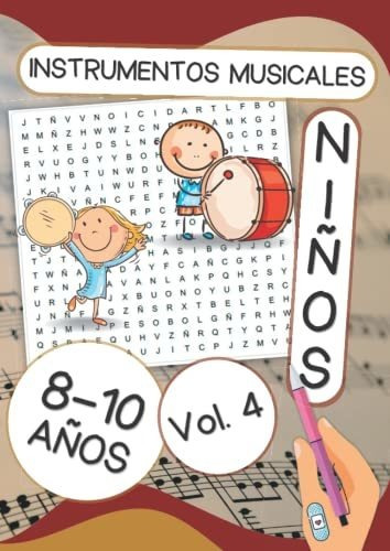 Libro : Sopa De Letras Para Niños De 8 A 10 Años, Musica 