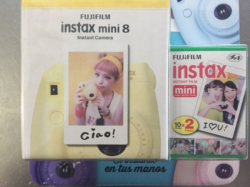 Camara Fujifilm Instax Mini 8 Amarilla + 20 Fotos Factura