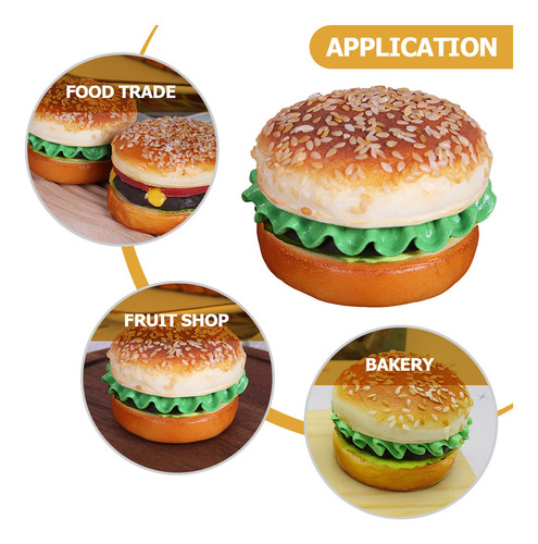 Comida Artificial Modelo Hamburguesa Simulada Con Hot Dog