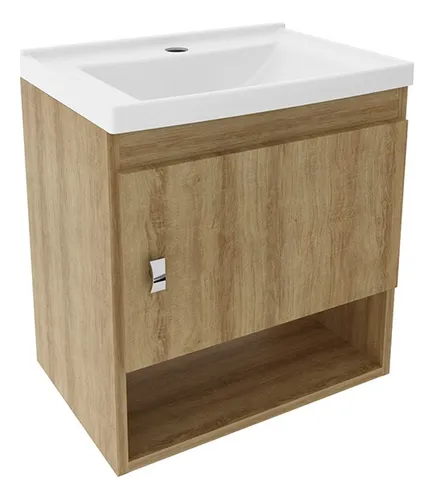 Mueble De Baño Con Lavamanos Linz Almendra/ Blanco