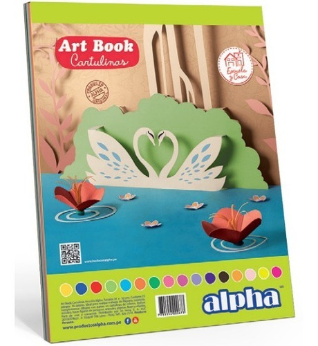 Block Alpha Art Book De Cartulina (29453) D/colores (25hjs)