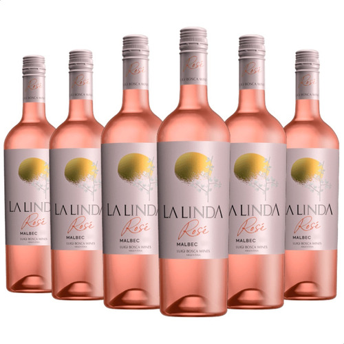 Vino Finca La Linda Rose Malbec Rosado Luigi Bosca Pack X 6u